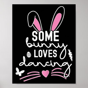 Funny Easter Bunny Oars Tanz Lover Pub Poster