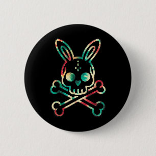 Funny Easter Bunny Retro Gefärbte Krawatte Bunny S Button