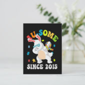 Funny Easter Dabbing Sonnige Autismus Bewusstsein  Einladungspostkarte (Stehend Vorderseite)