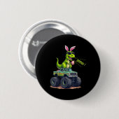Funny Easter Dinosaur Bruh - T-rex Ostereier Hunt Button (Vorne & Hinten)