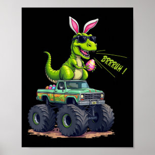 Funny Easter Dinosaur Bruh - T-rex Ostereier Hunt Poster