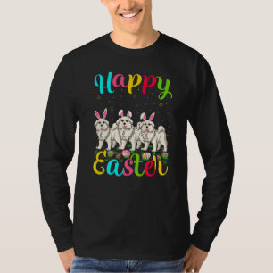 Funny Easter Egg Bunny Great Pyrenäen Hund Happy E T-Shirt