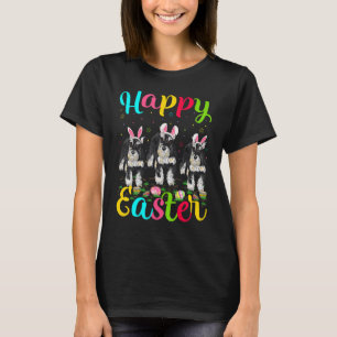 Funny Easter Egg Bunny Miniatur Schnauzer Dog Hap T-Shirt