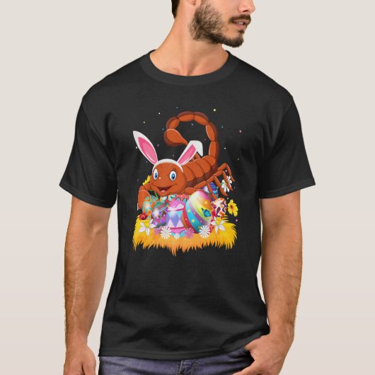 Funny Easter Egg Cute Scorpion Easter Sunday T-Shirt (Vorderseite)