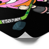 Funny Easter Egg Eishockey Sport Lover Bo Poster (Ecke)