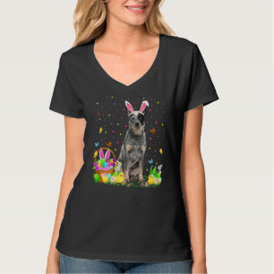 Funny Easter Egg Hunting Blue Heeler Dog Easter Su T-Shirt