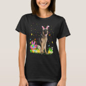 Funny Easter Egg Hunting German Shepherd Dog Easte T-Shirt (Vorderseite)
