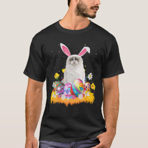 Funny Easter Egg Lover Niedlich Ragdoll Katze Oste T-Shirt
