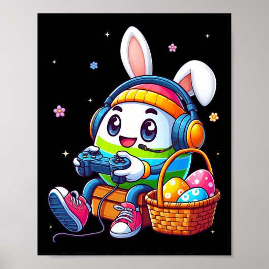 Funny Easter Egg Videospiel für Gamer Boys Poster (Vorne)