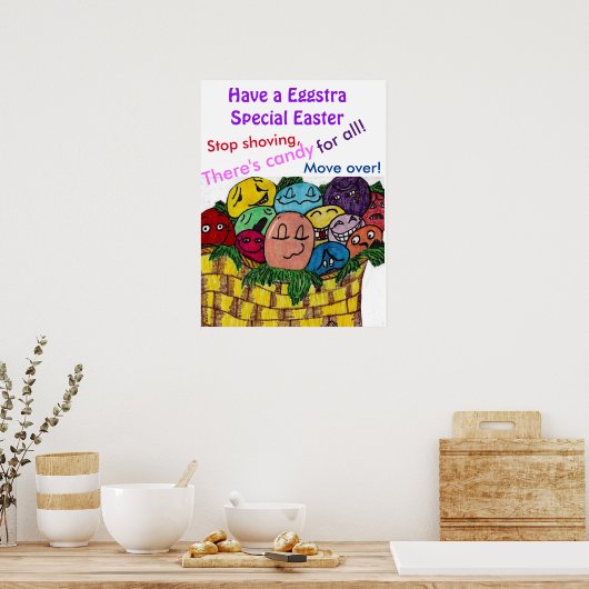 FUNNY EASTER EGGS POSTER (Küche)