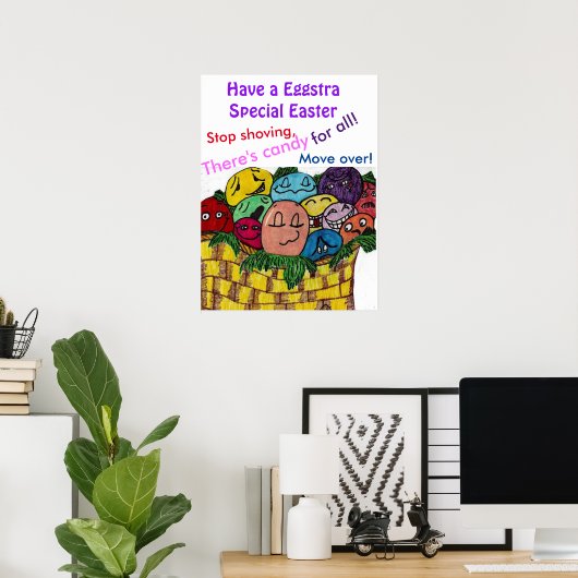 FUNNY EASTER EGGS POSTER (Heimbüro)