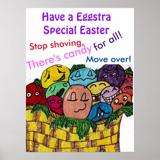 FUNNY EASTER EGGS POSTER (Vorne)