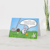 Funny Easter Golf Ball Easter Egg Hunt Humor Karte (Vorderseite)