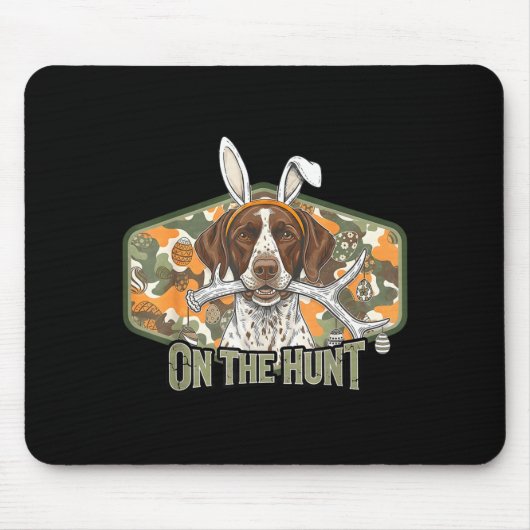 Funny easter labrador retriever on the hunt bunny mousepad (Vorne)
