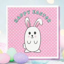 Funny Easter Sonniger Cartoon Rosa Blau Niedlich