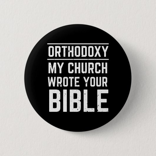 Funny Eastern Orthodox Button (Vorderseite)