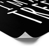 Funny Easy Lazy Halloween Pretend I'm A Tree Costu Poster (Ecke)