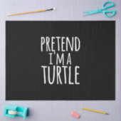 Funny Easy Lazy Halloween PRETENIM A TURTLE Seidenpapier (Basteln)