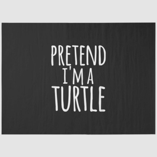 Funny Easy Lazy Halloween PRETENIM A TURTLE Seidenpapier (Vorderseite)