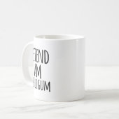 Funny Easy Lazy Halloween Vortäuschen, ich sei blu Kaffeetasse (Vorderseite Links)