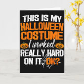 Funny Easy This Is My Halloween Costume Diy Last M Karte (Gelbe Blume)