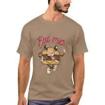 Funny Eat Me Cheeseburger T - Shirt