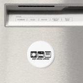 Funny eat Schlaf Piano Magnet (In Situ (Geschirrspüler))