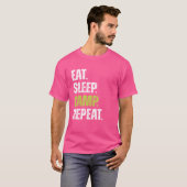 Funny Eat Sleep Camp Repeater Camping Zitat 1 T-Shirt (Vorne ganz)