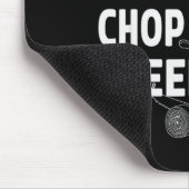 Funny Eat Sleep Chop Wood Repeat Lumberjack  Mousepad (Ecke)