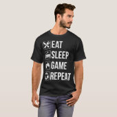 Funny Eat Sleep Game Repeat T for Video Games Lieb T-Shirt (Vorne ganz)