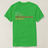 FUNNY EAT SLEEP PHARMACISITS REPEAT QUOTE BEST GIF T-Shirt (Design vorne)