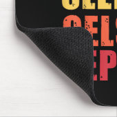 Funny Eat Sleep Quotes Cryptos Uni Black Modern Mousepad (Ecke)