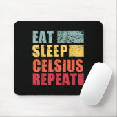 Funny Eat Sleep Quotes Cryptos Uni Black Modern Mousepad (Mit Mouse)