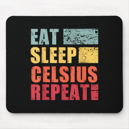 Funny Eat Sleep Quotes Cryptos Uni Black Modern Mousepad (Vorne)