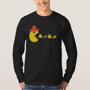 Funny Eating Taco Chili Food Cinco De Mayo Mexiko T-Shirt