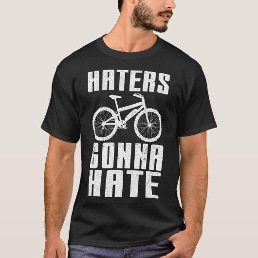 Funny EBike Design Haters Gonna Hate Electric T-Shirt (Vorderseite)