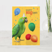 Funny Eclectus Parrot Birthday Humor Karte (Vorderseite)