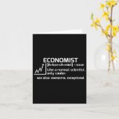 Funny Economist Definition Economics Science-Gesch Karte (Gelbe Blume)