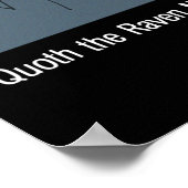 Funny Edgar Allan Poe Poster (Ecke)