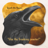 Funny Edgar Allan Poe Zitat Gothic Raven Gothic Untersetzer (Vorderseite)