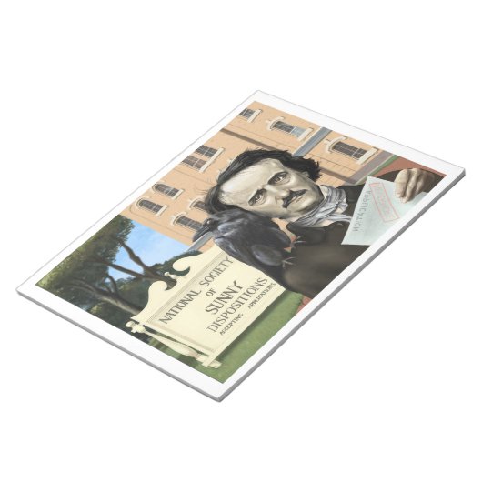Funny Edgar Allen Poe Spaß Notebook Notizblock (angewinkelt)