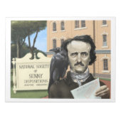 Funny Edgar Allen Poe Spaß Notebook Notizblock (Vorderseite)