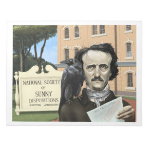 Funny Edgar Allen Poe Spaß Notebook Notizblock
