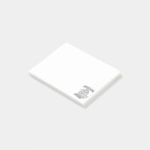 Funny Edgy Cat Book Post-it Klebezettel (angewinkelt)