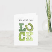Funny Editable Irish Luck St Patricks Day Card Ankündigung (Vorderseite)