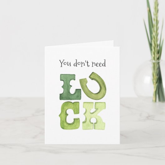 Funny Editable Irish Luck St Patricks Day Card Ankündigung (Vorderseite)