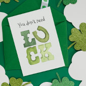 Funny Editable Irish Luck St Patricks Day Card Ankündigung