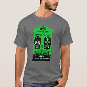 Funny Editable Wrestling Contest T-Shirt