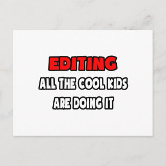 Funny Editor Shirts und Geschenke Postkarte