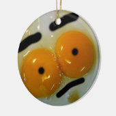 Funny Egg Eyes Keramik Ornament (Links)